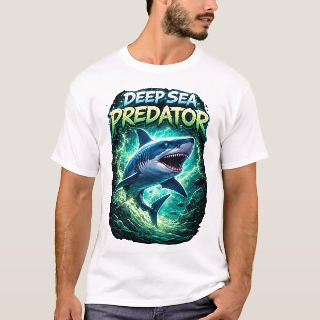 Deep sea predator shark T-Shirt (Front)
