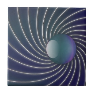 Deep Sea Spirals Decorative Tile