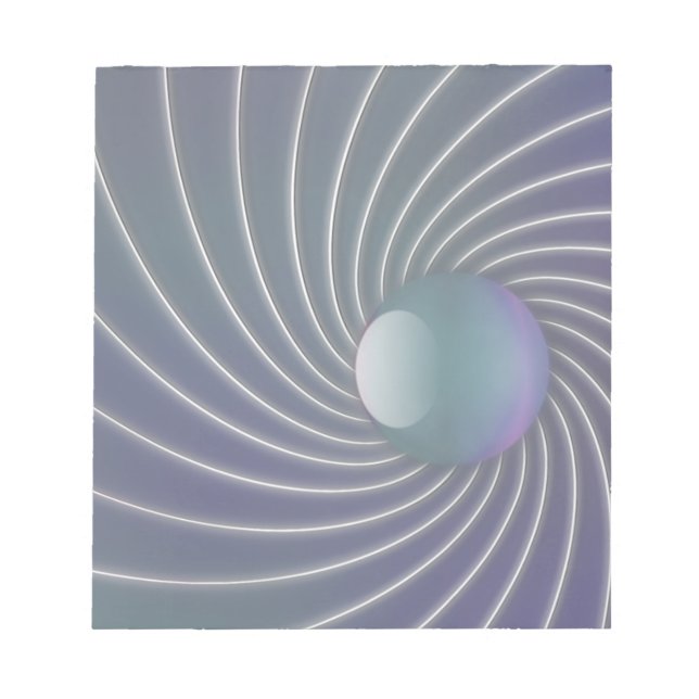 Deep Sea Spirals Notepad (Front)