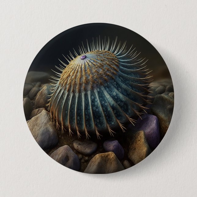 Deep Sea Urchin 3 Inch Round Button (Front)
