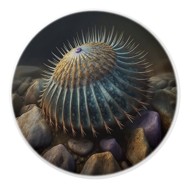 Deep Sea Urchin Ceramic Knob (Front)
