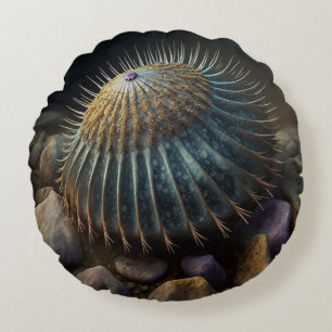 Deep Sea Urchin Round Pillow