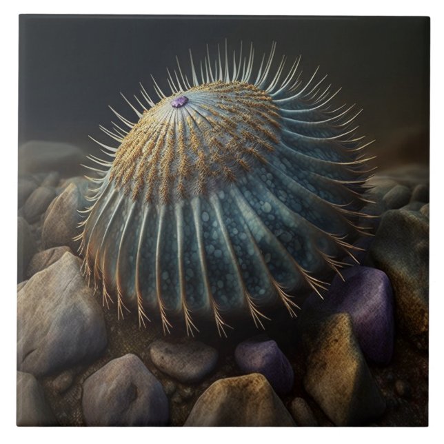 Deep Sea Urchin Tile (Front)
