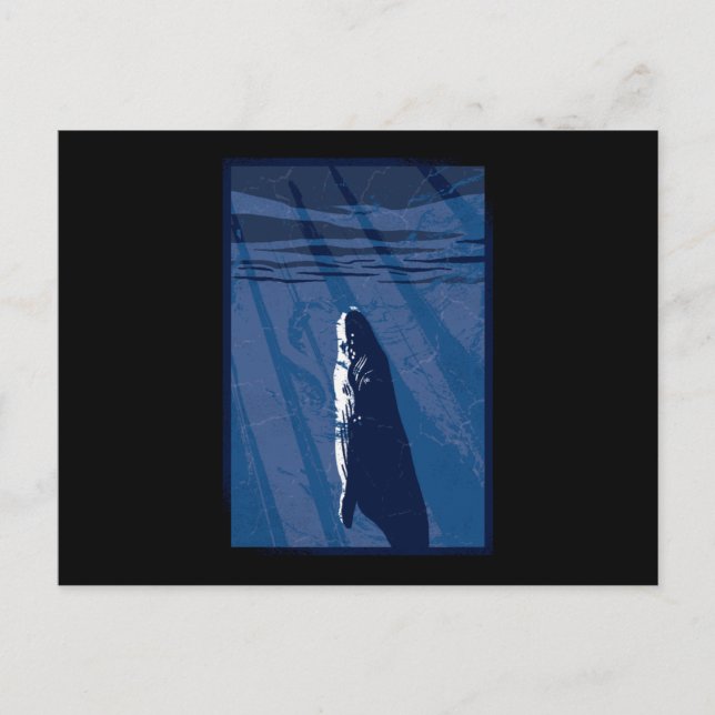 Deep sea whale postcard (Front)