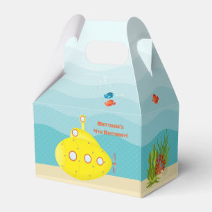 Deep Sea Yellow Submarine Favor Box