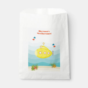 Deep Sea Yellow Submarine Favour Bag