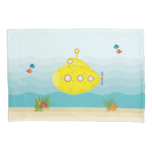 Deep Sea Yellow Submarine Pillowcase