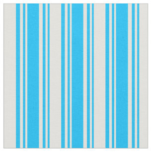 Deep Sky Blue & Light Yellow Coloured Pattern Fabric