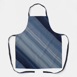 Deep Sky Blue Stripe Apron