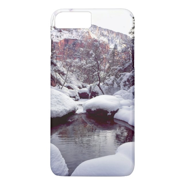 Deep snow at Middle Emerald Pools Case-Mate iPhone Case (Back)