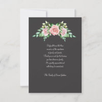 Deep Sorrow Sympathy Thank You Card