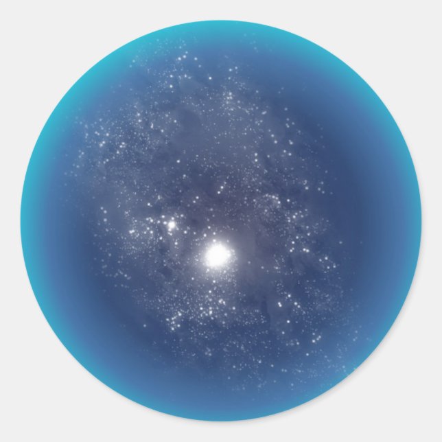 Deep Space Classic Round Sticker (Front)