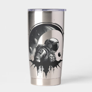 Deep Space Explorer Silhouette Insulated Tumbler