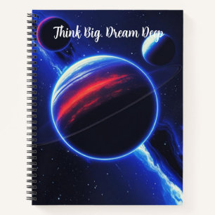 Deep Space Fade – Bold Galaxy Notebook