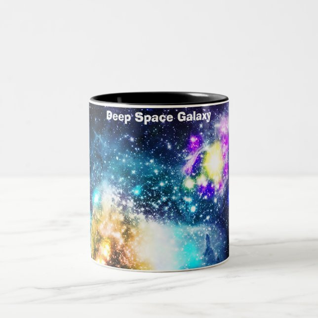 Deep Space Galaxy Two-Tone Coffee Mug (Center)