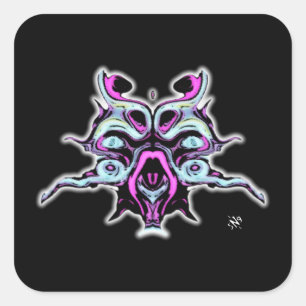 Deep space nightmare (abyss creature) v1.1 square sticker