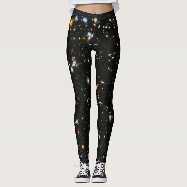 Deep Space Stars and Galaxies Leggings (Front)