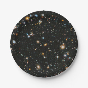 Deep Space Stars and Galaxies Paper Plate