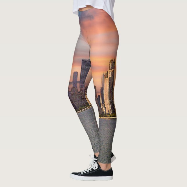 Deep Sunset Chicago Leggings (Left)