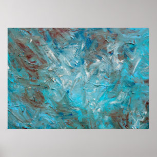 Deep Teal Poster