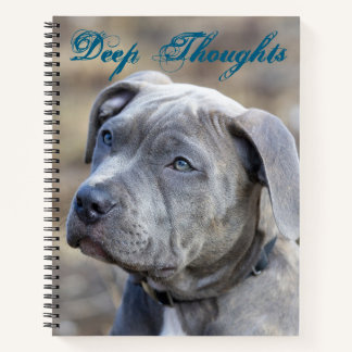 Deep Thoughts full size notebook - customizable 