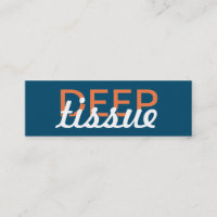 deep tissue massage punch card
