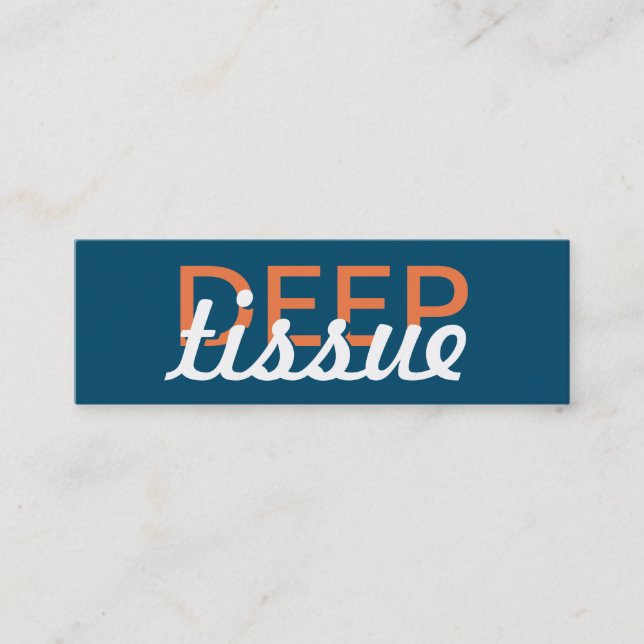 deep tissue massage punch card (Front)