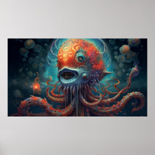 Deep Trippy creature Poster