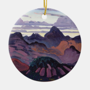 Deep Twilight, Pyrenees, c.1912-13 (oil on panel) Ceramic Ornament