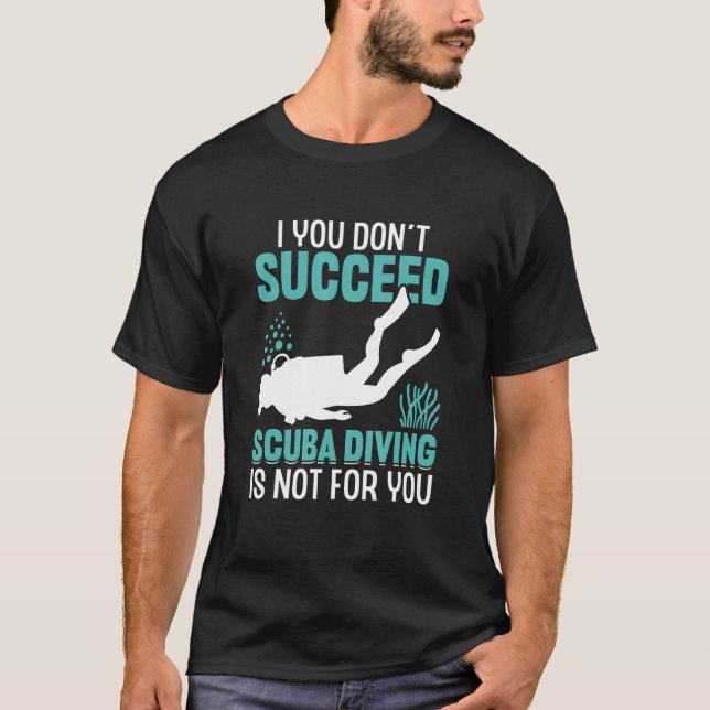 Deep Underwater Snorkeler Scuba Diving Snorkeling  T-Shirt (Front)