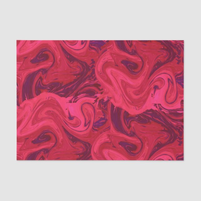 Deep vinous marbled texture, rich ebru technique tissue paper (Front)
