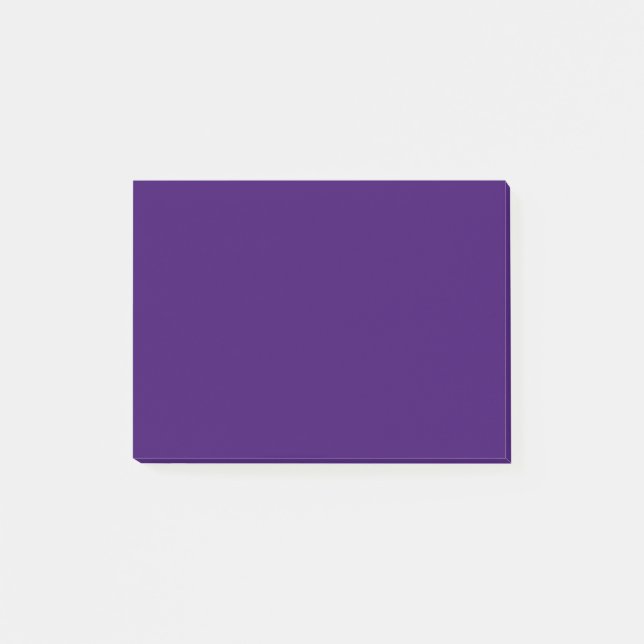 Deep Violet Solid Colour Post-it Notes (Front)