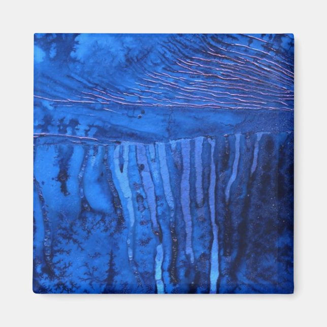 "Deep Water #2" Magnet d'art Abstrait (Devant)