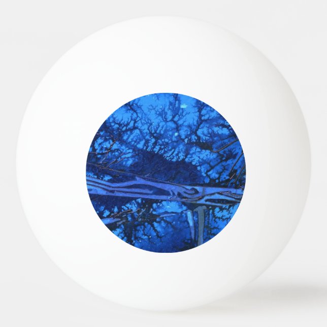 "Deep Water #3" Abstract Ping Pong Ball (Back)