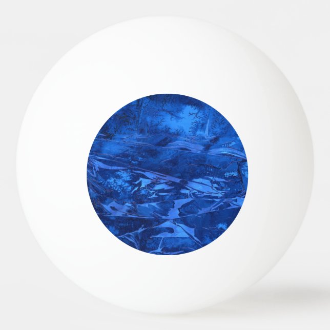 "Deep Water #5" Abstract Ping Pong Ball (Front)