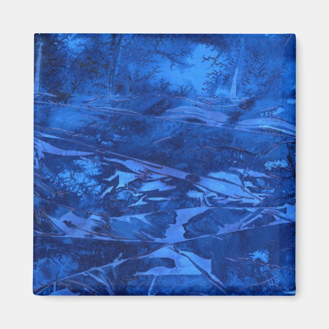 "Deep Water #5" Magnet d'art Abstrait (Devant)