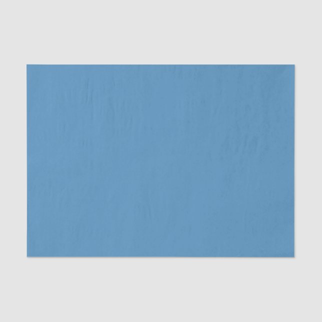 Deep Water Blue Solid Colour  Tissue Paper (Front)