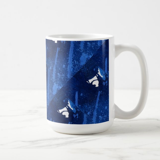 "Deep Waters #3 Tiled" Abstract Design Mug (Right)