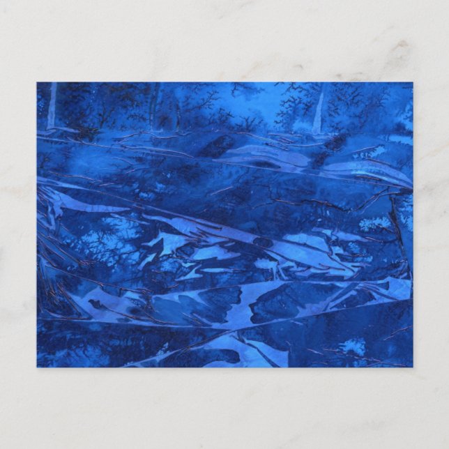 "Deep Waters #5" Carte postale abstraite Design (Devant)