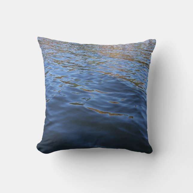 Deep Waters Throw Pillow (Front)