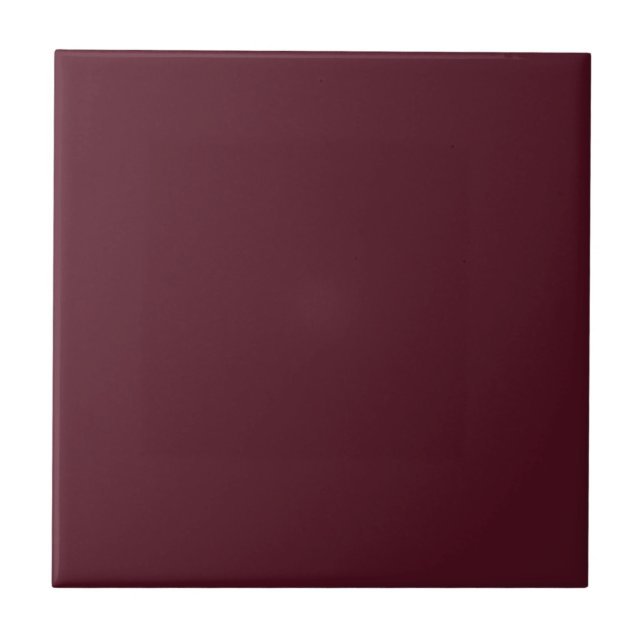 Deep Wine Magenta -- Dark Pink Solid Colour Tile (Front)