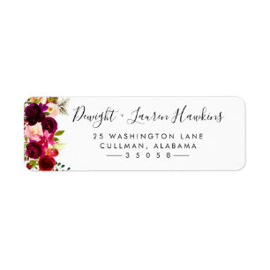 Deep Winter   Return Address Label