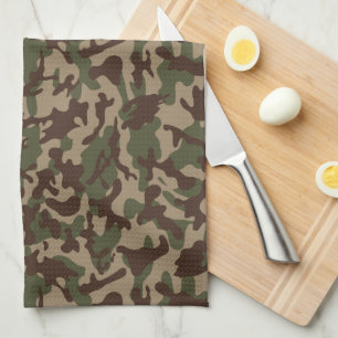 Deep Wood Camouflage   Kitchen Towel