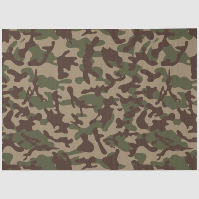 Deep Wood Camouflage Tissue Paper (Front)