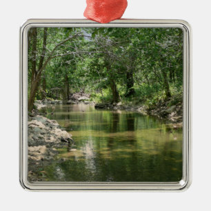 Deep Woods Creek Metal Ornament
