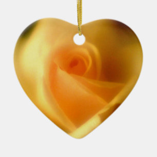 Deep Yellow Rose Ornament