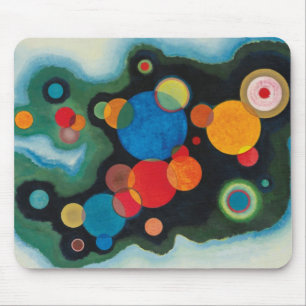 Deepened Impulse Abstract Oil on Canvas Kandinsky Mouse Pad