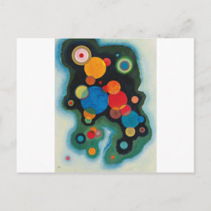 Deepened Impulse Abstract Oil on Canvas Kandinsky Postcard