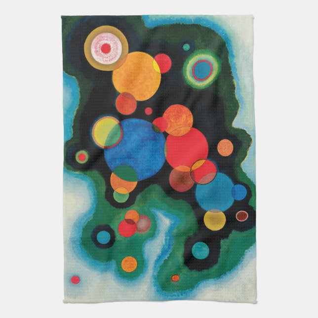 Deepened Impulse by Wassily Kandinsky Kitchen Towel (Vertical)