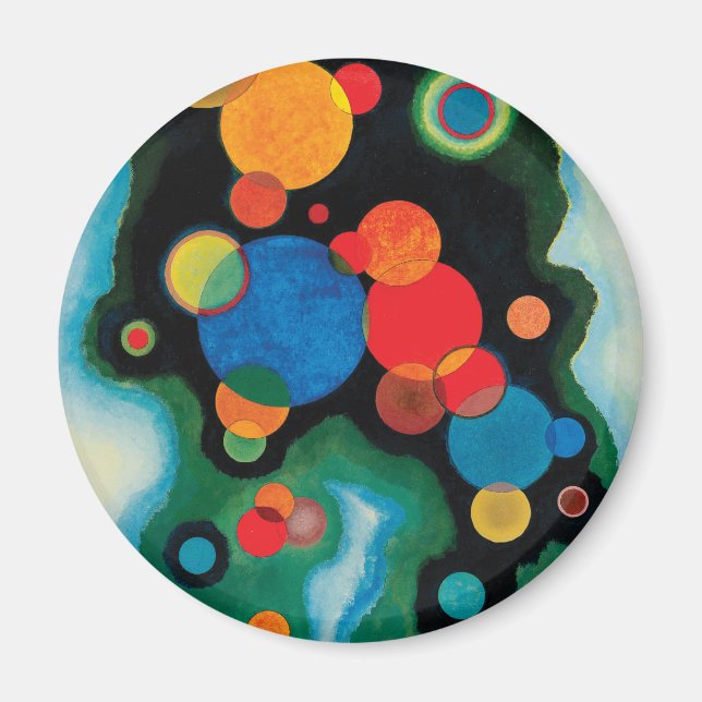 Deepened Impulse by Wassily Kandinsky Magnet (Front)